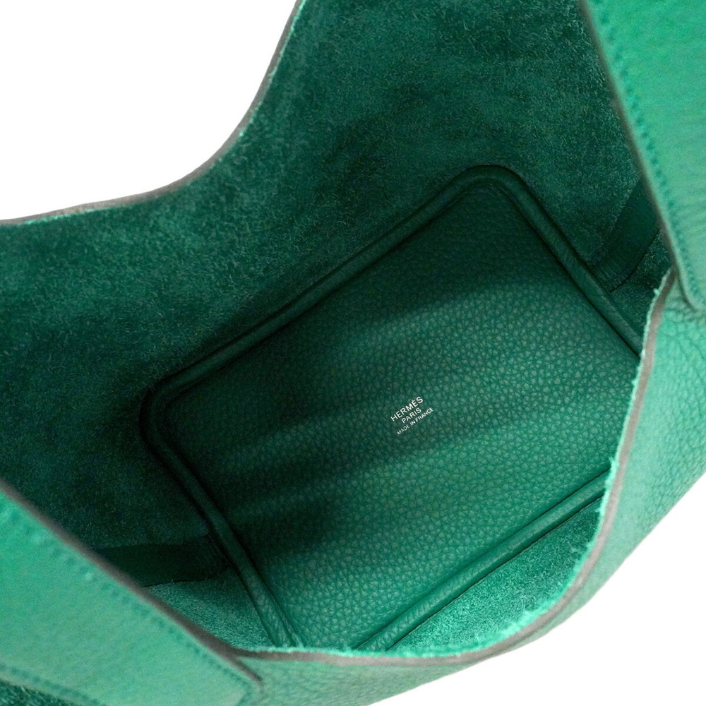 Hermes Picotin Lock PM Handbag, Taurillon Clemence Leather, Mint Finish, G St... - Picture 4 of 6